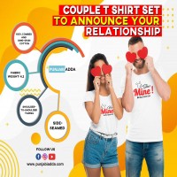 Vintage Couple Tshirt Set She is Mine He is Mine – Punjabi Adda